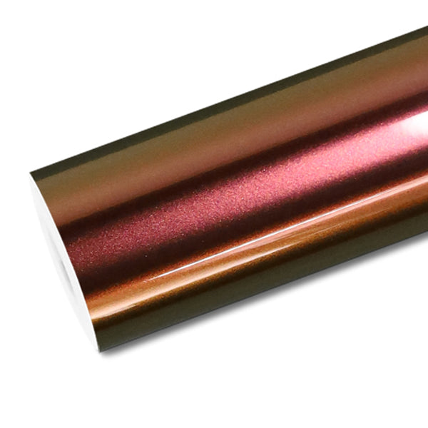 Mallcas™ Ultra Gloss Chamelelon Ruby Gold Vinyl Wrap (PET Liner)