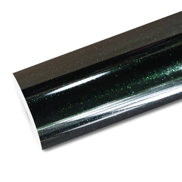 Mallcas™ Glossy Metallic Emerald Green Vinyl Wrap (PET Liner)
