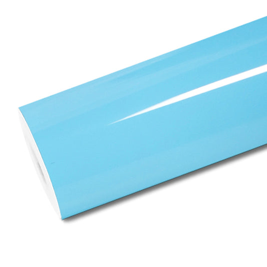 Mallcas™ Glossy Sky Blue Vinyl Wrap (PET Liner)