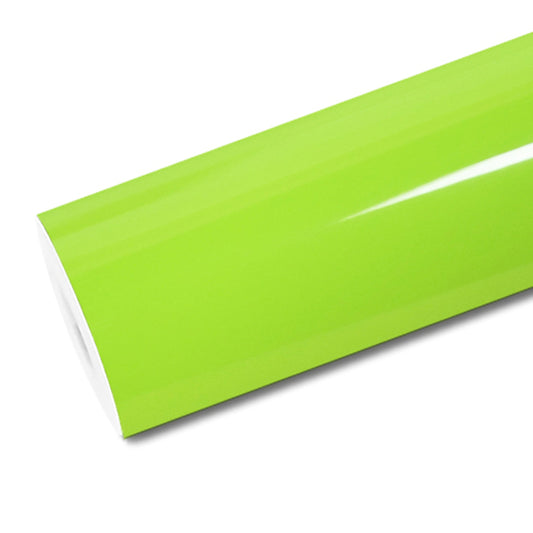 Mallcas™ Glossy Apple Green Vinyl Wrap (PET Liner)