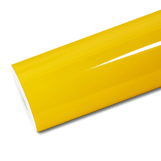 Mallcas™ Glossy Sunflower Yellow Vinyl Wrap (PET Liner)