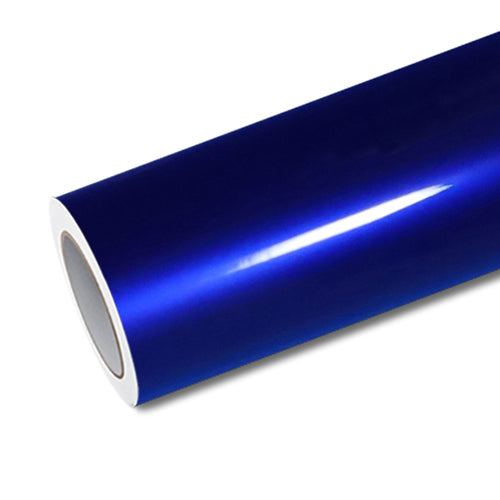 Mallcas™ Glossy liquid Metallic Dark Blue Vinyl Wrap