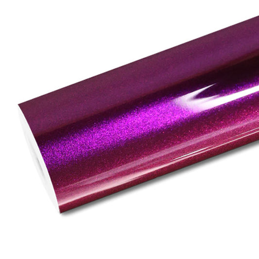 Mallcas™ Glossy Metallic Pearl Purple Vinyl Wrap (PET Liner)