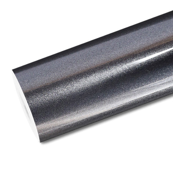 Mallcas™ Glossy Metallic Space Grey Vinyl Wrap (PET Liner)