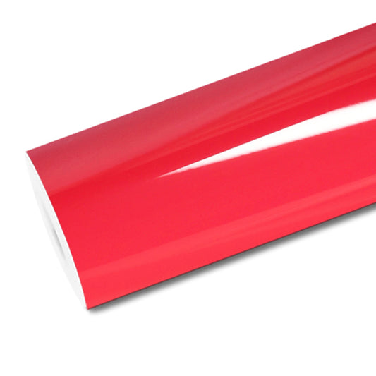 Mallcas™ Glossy Strawberry Red Vinyl Wrap (PET Liner)