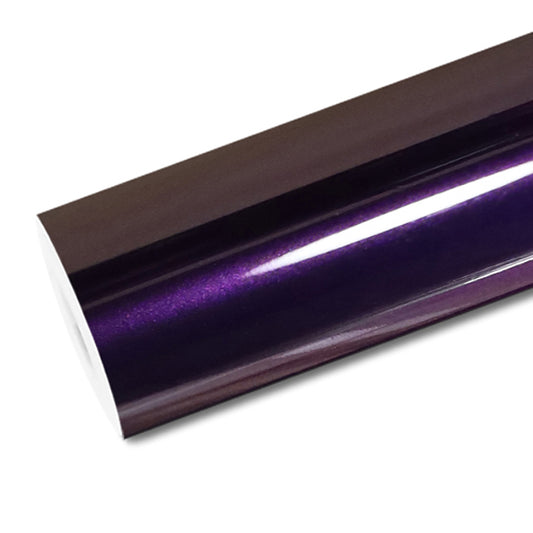 Mallcas™ Glossy Metallic Ghost Midnight Purple Vinyl Wrap (PET Liner)