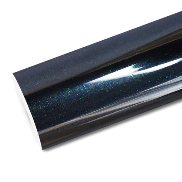Mallcas™ Glossy Metallic Turquoise Green Vinyl Wrap (PET Liner)