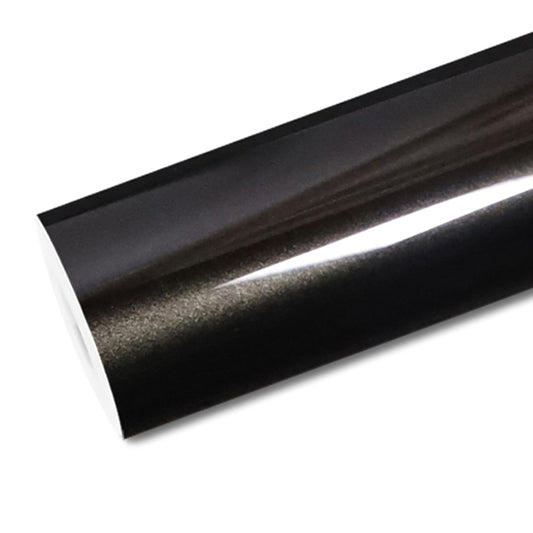 Mallcas™ Glossy Liquid Metallic Black Vinyl Wrap (PET Liner)