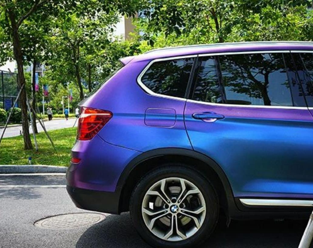 Mallcas™ Matte Diamond Purple Red Vinyl Wrap (PET Liner)