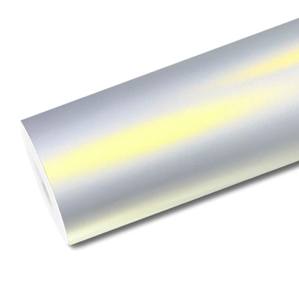 Mallcas™ Matte Technology Silver Gold Vinyl Wrap (PET Liner)