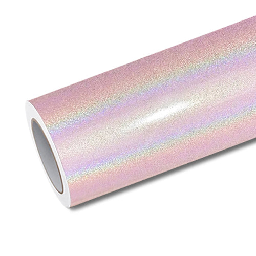 Mallcas™ Glossy Laser Light Pink Vinyl Wrap