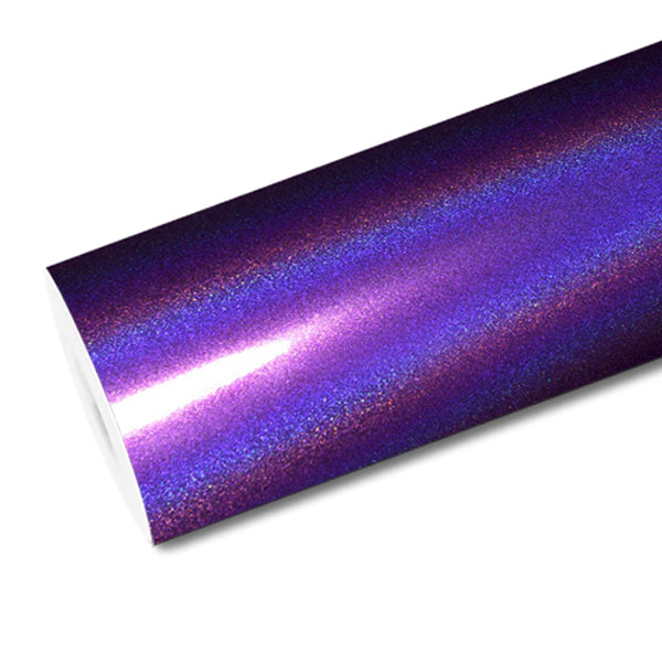 Mallcas™ Ultra Gloss Laser Flip Purple Vinyl Wrap (PET Liner)