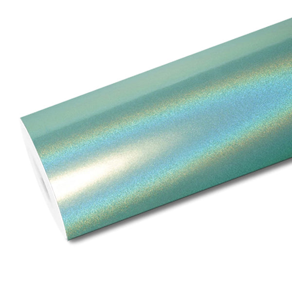 Mallcas™ Ultra Gloss Iridescent Tiffany Blue Vinyl Wrap (PET Liner)