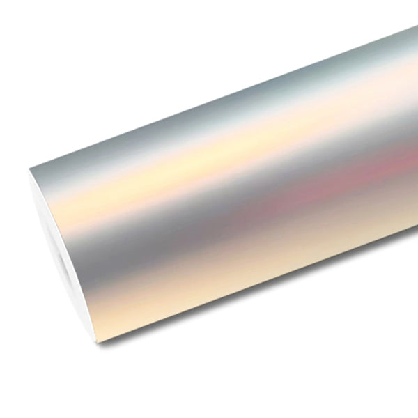 Mallcas™ Matte Technology Silver Orange Vinyl Wrap (PET Liner)