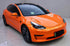 Mallcas™ Glossy Metallic Fire Orange Vinyl Wrap (PET Liner)