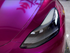 Mallcas™ Glossy Metallic Pearl Purple Vinyl Wrap (PET Liner)