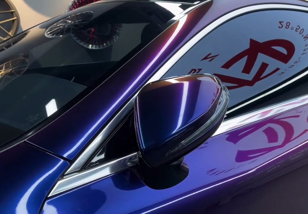 Mallcas™ Ultra Gloss Chamelelon Violet Sunrise Vinyl Wrap (PET Liner)