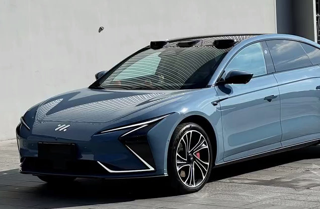 Mallcas™ Glossy Haze Blue Vinyl Wrap (PET Liner)