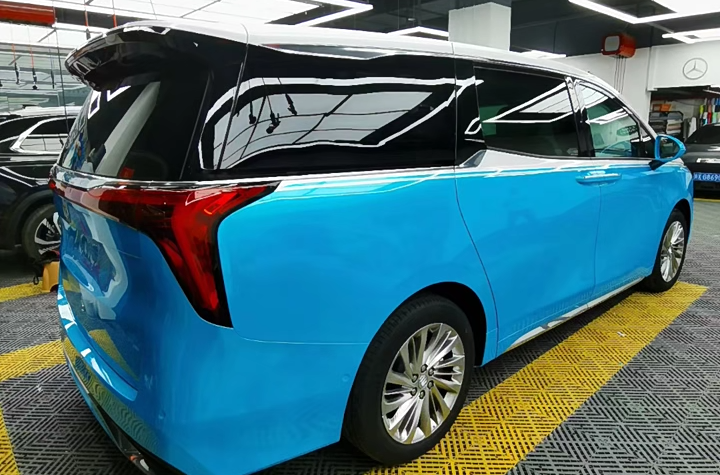 Mallcas™ Glossy Metallic Dream Blue Vinyl Wrap (PET Liner)