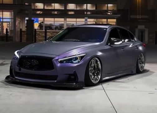 Mallcas™ Color Shift Satin Gray Purple Vinyl Wrap (PET Liner)