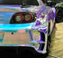 Mallcas™ Glossy Rainbow Chrome White Vinyl Wrap (PET Liner)