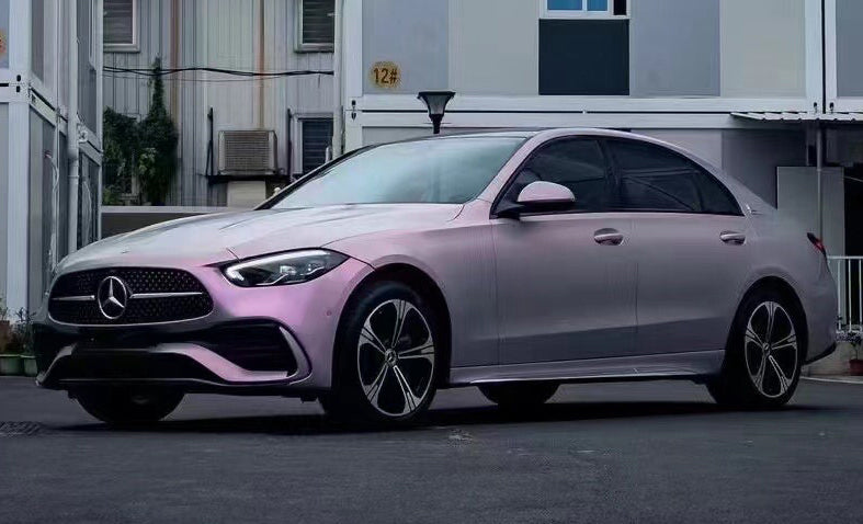 Mallcas™ Matte Color Shift  Gray Red Vinyl Wrap (PET Liner)