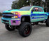 Mallcas™ Glossy Rainbow Chrome Blue Vinyl Wrap (PET Liner)