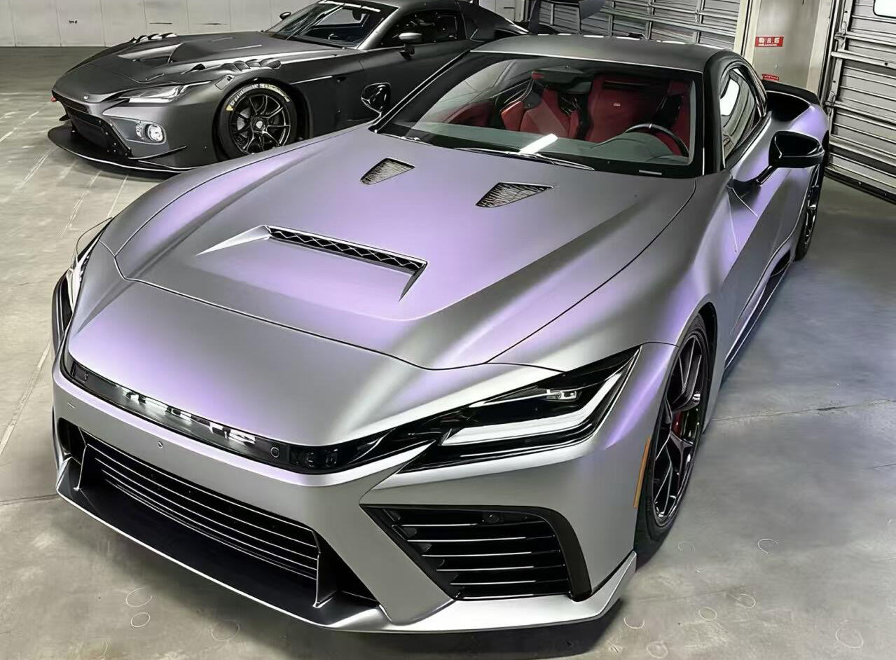 Mallcas™ Matte Technology Silver Purple Vinyl Wrap (PET Liner)