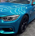 Mallcas™ Glossy Metallic Atomic Blue Vinyl Wrap (PET Liner)