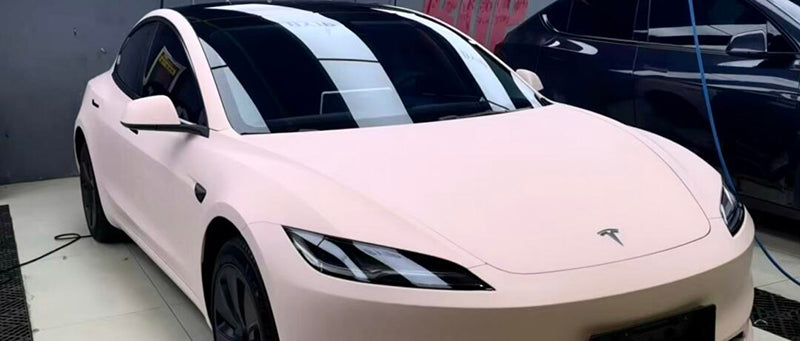 Mallcas™ Super Matte Baby Pink Vinyl Wrap (PET Liner)