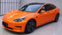 Mallcas™ Glossy Metallic Fire Orange Vinyl Wrap (PET Liner)
