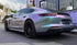 Mallcas™ Glossy Dreamy Metallic Purple Green Vinyl Wrap (PET Liner)