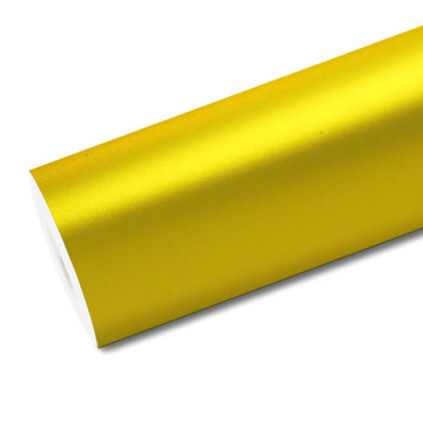 Mallcas™ Matte Chrome Gold Vinyl Wrap (PET Liner)