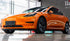 Mallcas™ Glossy Candy Metallic Neon Orange Vinyl Wrap (PET Liner)