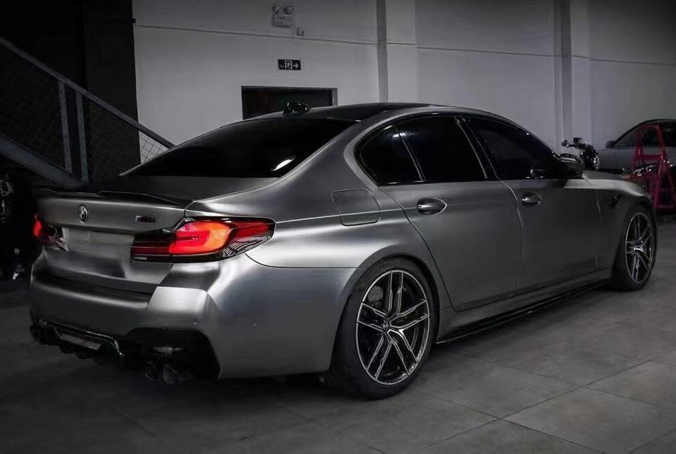 Mallcas™ Matte Chrome Grey Vinyl Wrap (PET Liner)