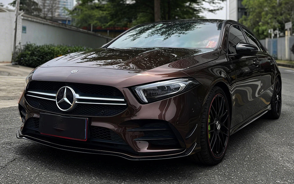Mallcas™ Gloss Metallic Chocolate Brown Vinyl Wrap (PET Liner)