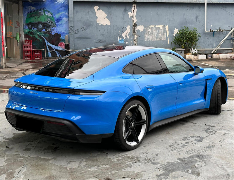 Mallcas™ Glossy Vibrant Blue Vinyl Wrap (PET Liner)