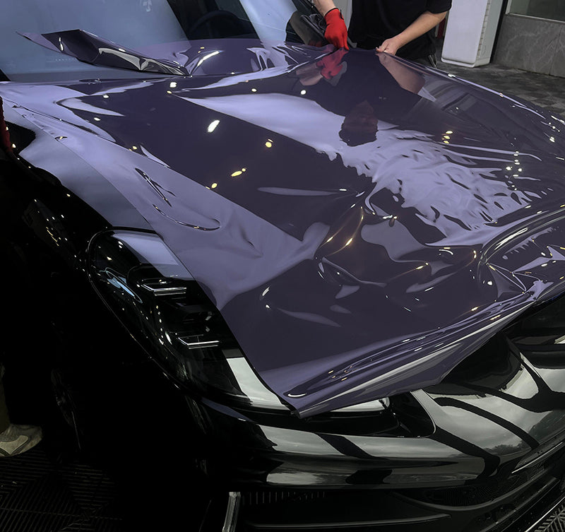 Mallcas™ Glossy Royal Purple Vinyl Wrap (PET Liner)