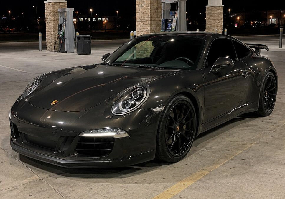 Mallcas™ Glossy Metallic Tourmaline Grey Dark Vinyl Wrap (PET Liner)