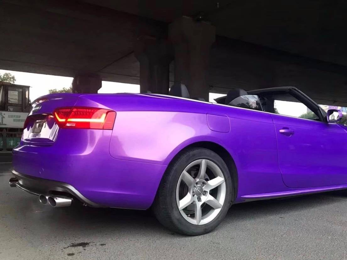 Mallcas™ Glossy Magic Gold Purple Vinyl Wrap