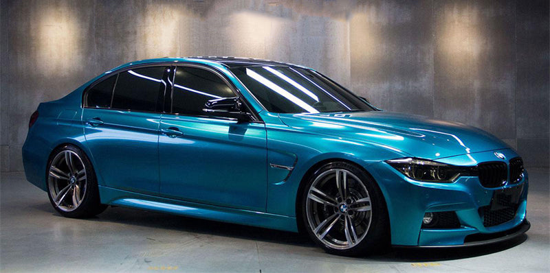 Mallcas™ Glossy Metallic Beach Blue Vinyl Wrap (PET Liner)