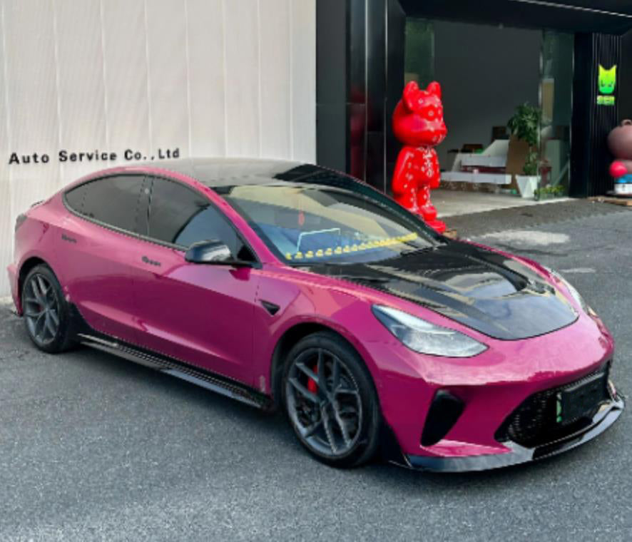 Mallcas™ Glossy Starlight Ruby Red Vinyl Wrap (PET Liner)