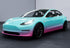Mallcas™ Blue to Pink Custom Printed Vinyl Wrap