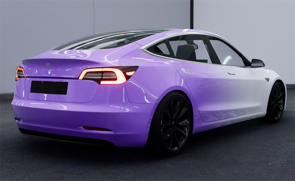 Mallcas™ White to Purple Custom Printed Vinyl Wrap