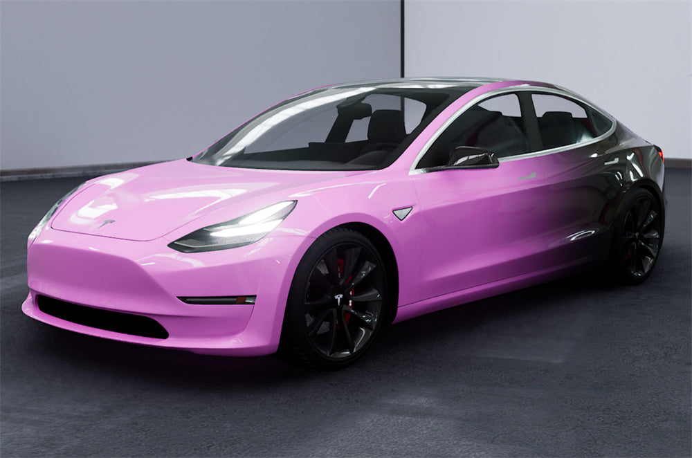Mallcas™ Black to Pink Custom Printed Vinyl Wrap