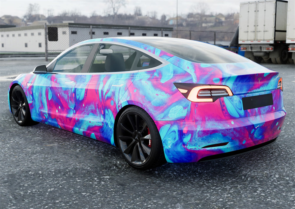Mallcas™ Watercolor Custom Printed Vinyl Wrap