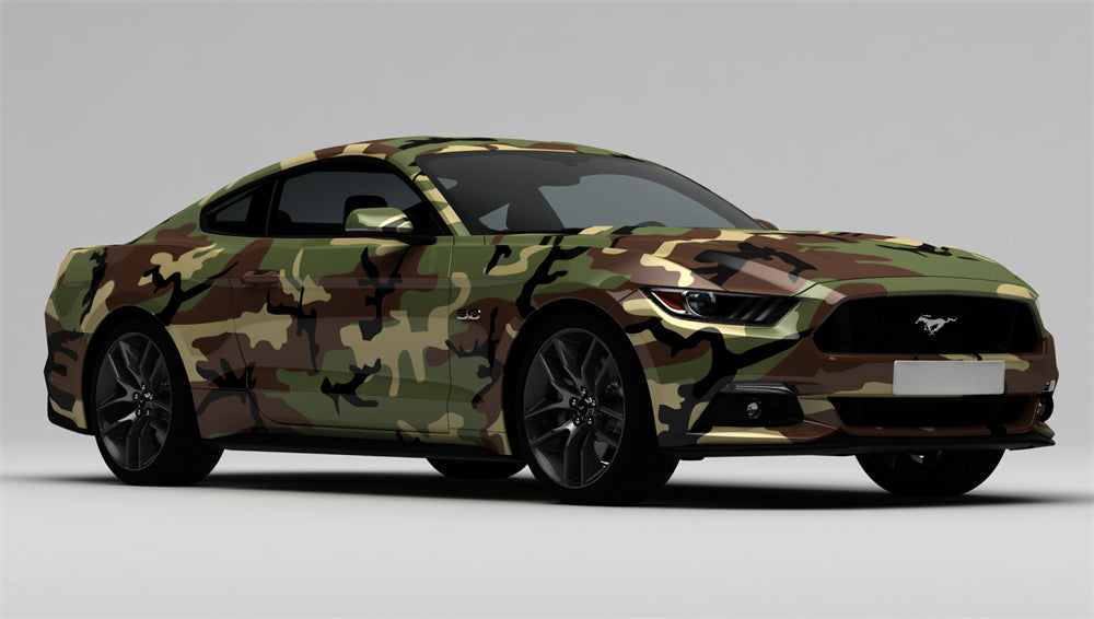 Mallcas™ Forest Camouflage Custom Printed Vinyl Wrap