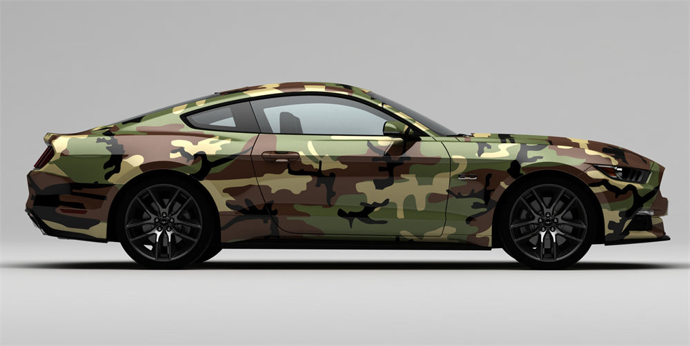 Mallcas™ Forest Camouflage Custom Printed Vinyl Wrap