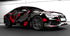 Mallcas™  Black Grey Red Camouflage Custom Printed Vinyl Wrap