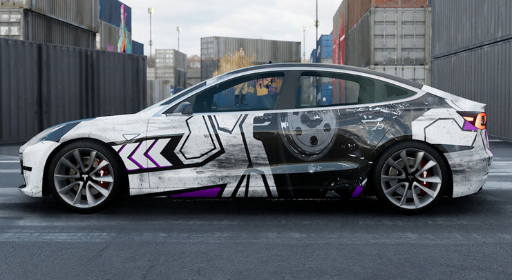 Mallcas™  Mecha Custom Printed Vinyl Wrap